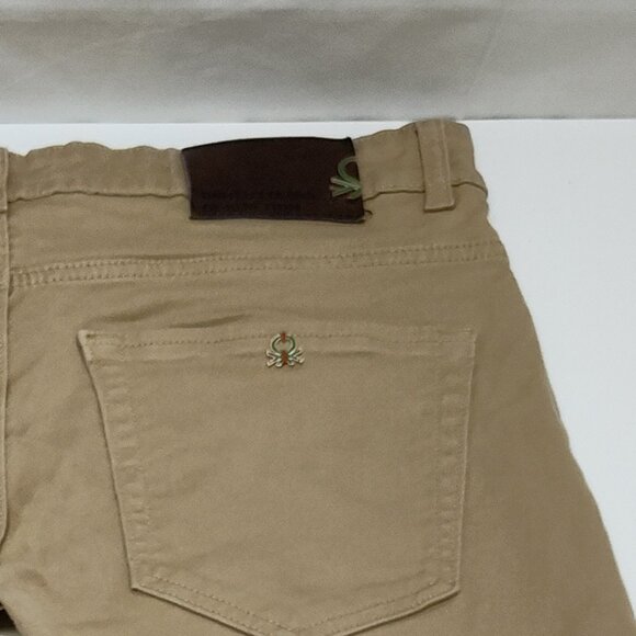 United Colors Of Benetton Solid Slim Fit Jeans Mens 34 Beige 100% Cotton Durable - Picture 13 of 13